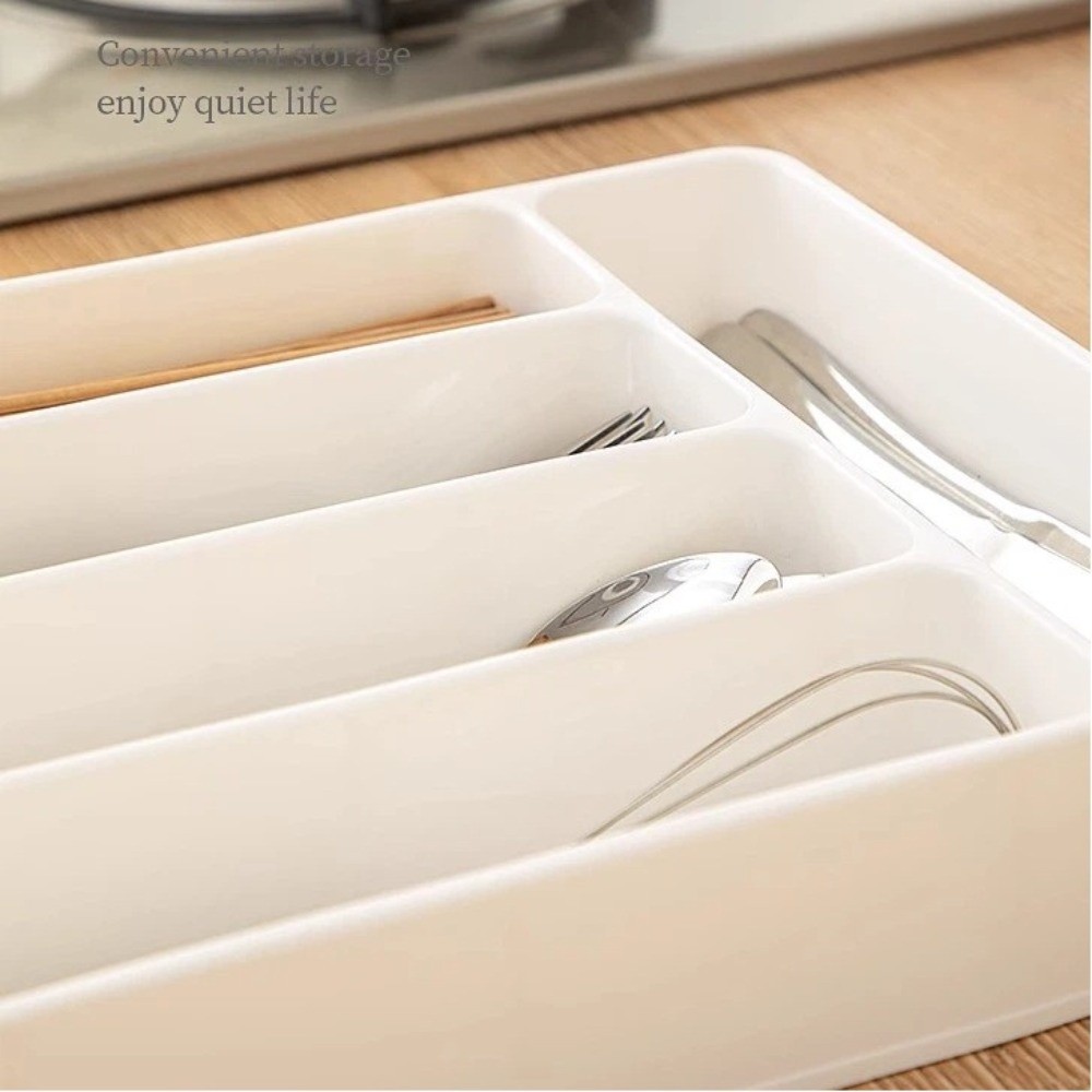 Drawer Organizer Peg - Kwaliteit 4/5 compartimenten bestekorganizer rechthoek gemakkelijk
