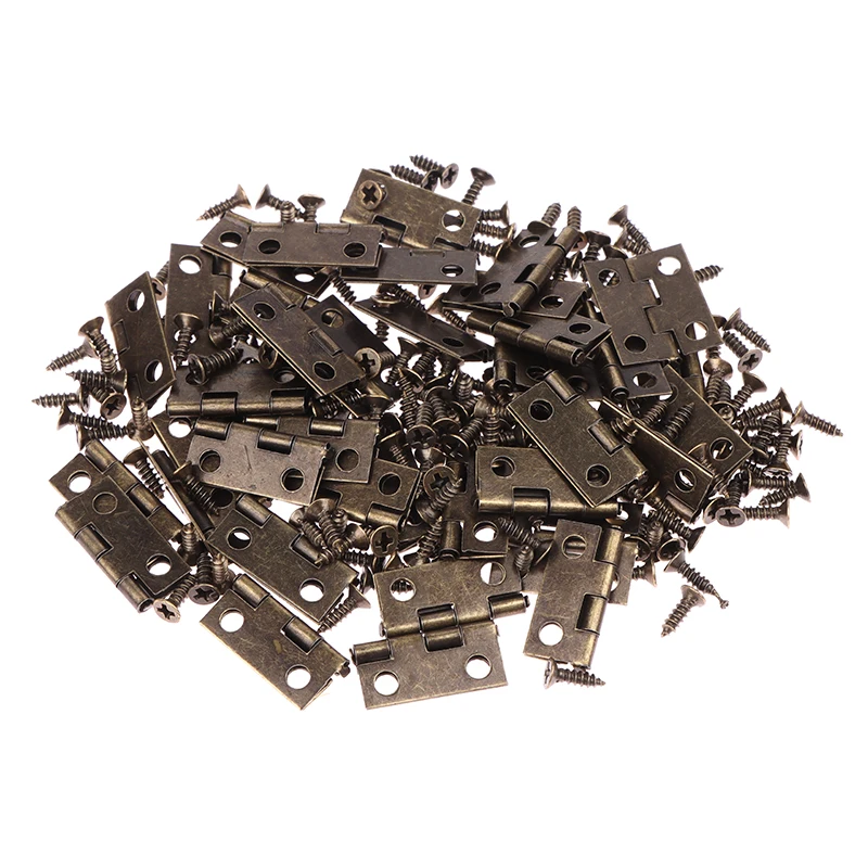 Furniture Hardware Gold - 50 stks/doos Scharnieren + 200 Schroeven