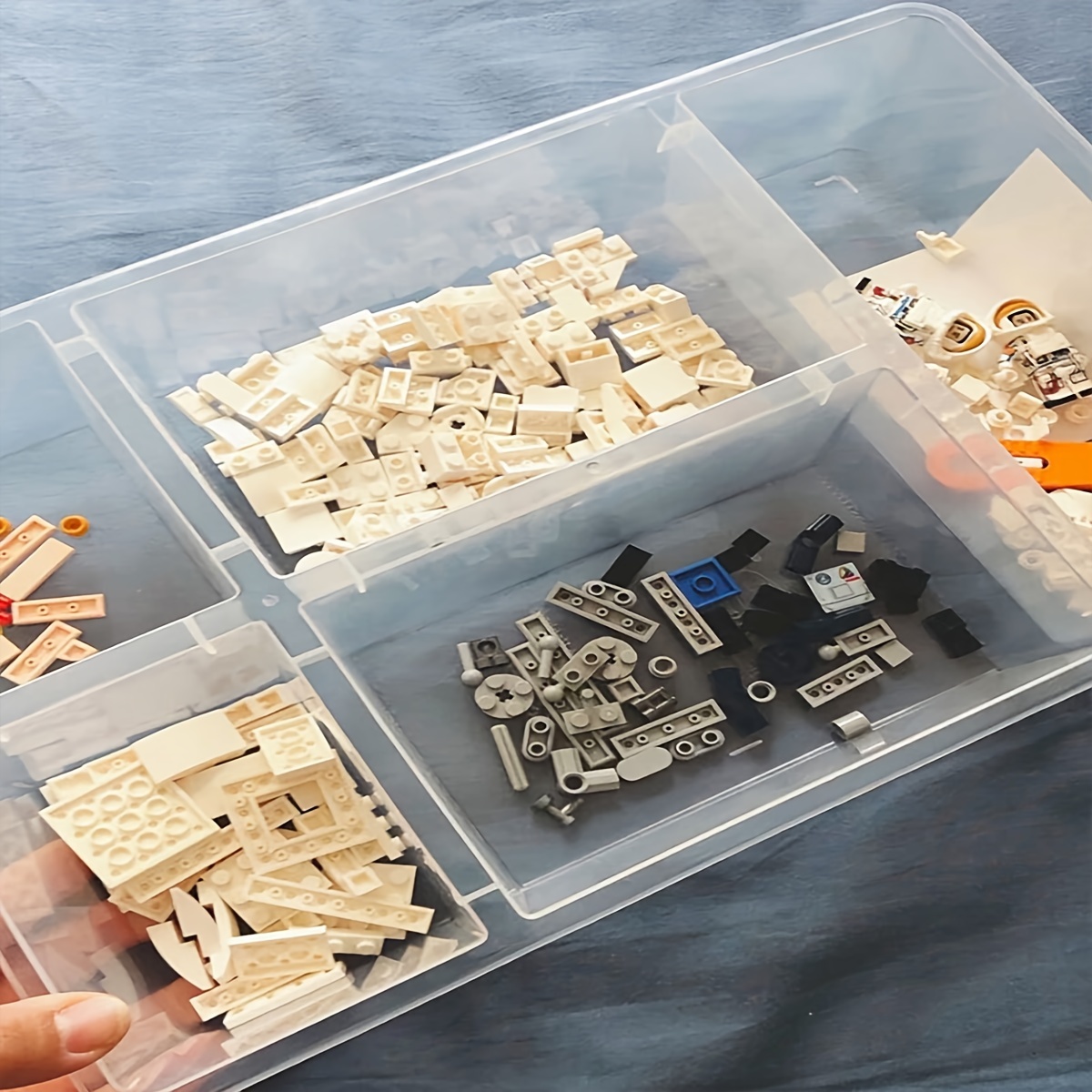 Drawer Organizer Peg - 2 STKS Verdeelde Opbergdoos, Multi-Grid Plastic