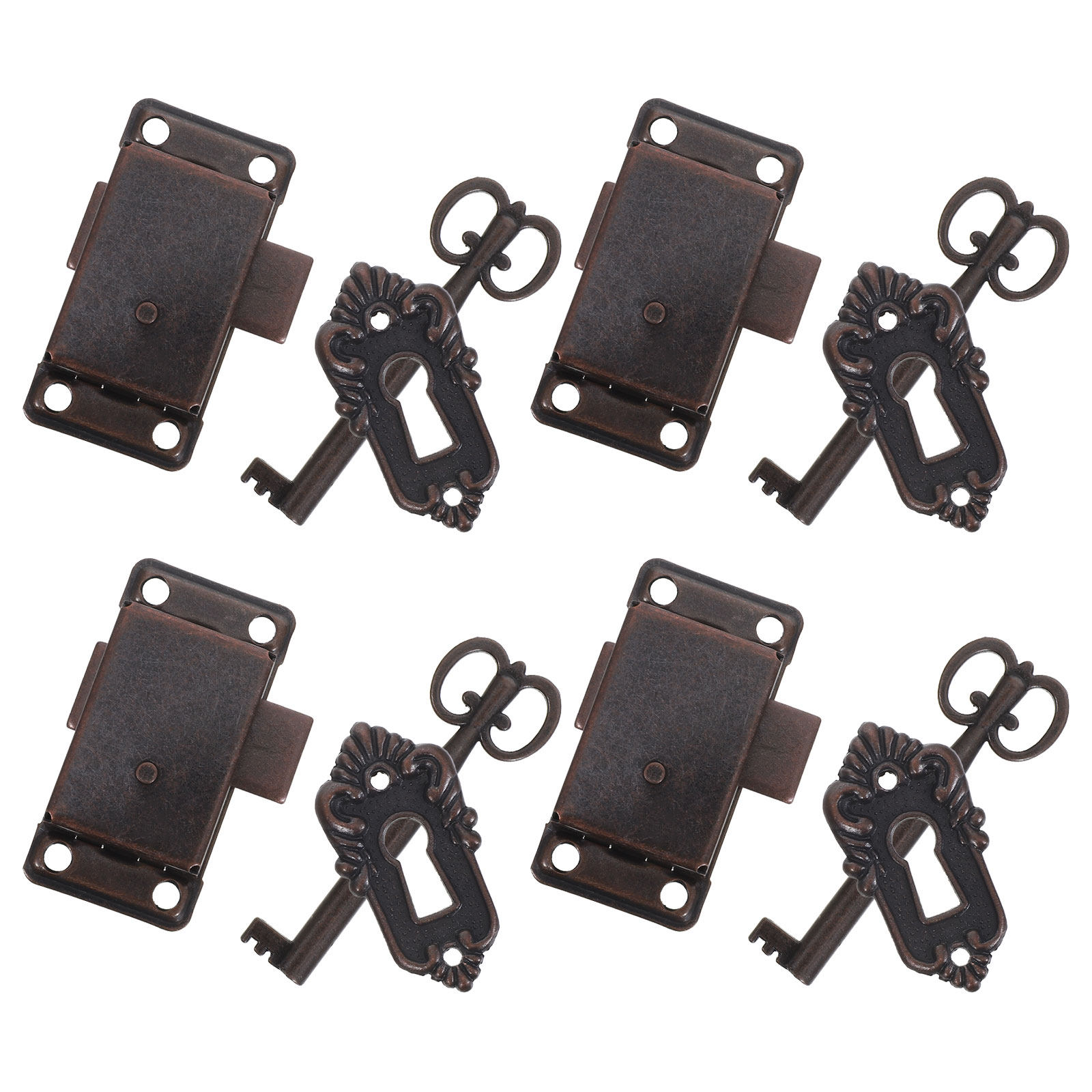 Furniture Hardware Replacement - 4 sets retro kastsloten, vervanging voor