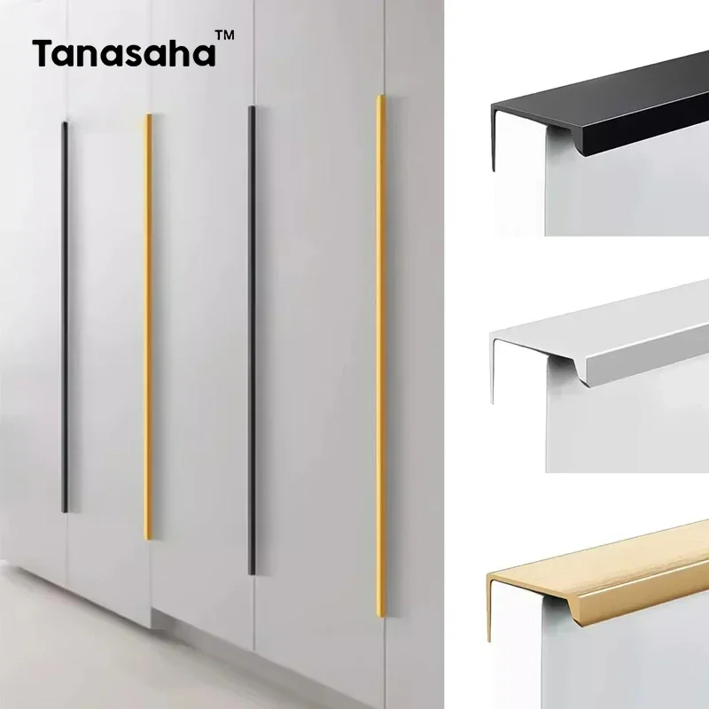 Drawer Pull Gold - Verborgen meubelgrepen Matzwart Goud Zilver Keukenkast