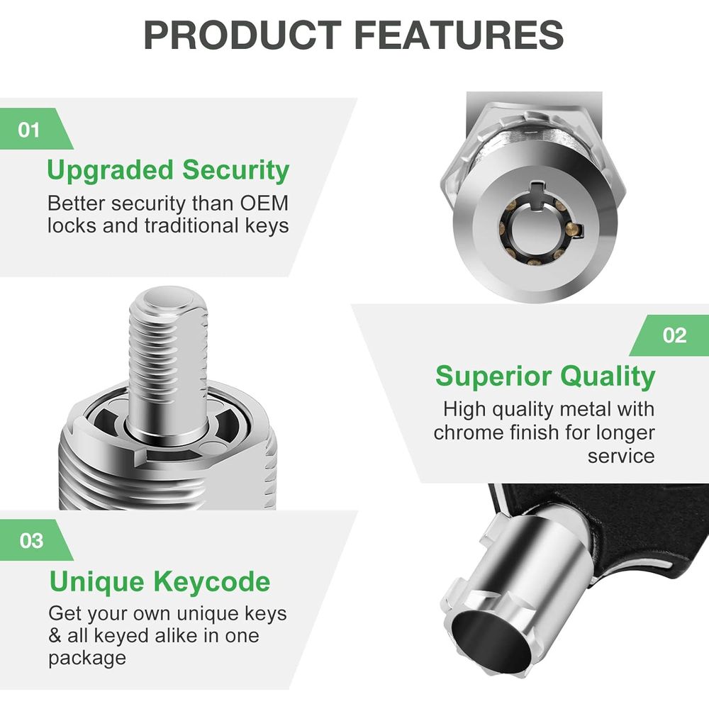 5-pack kastsloten met sleutels - Cabinet Lock Key recensie en prijs