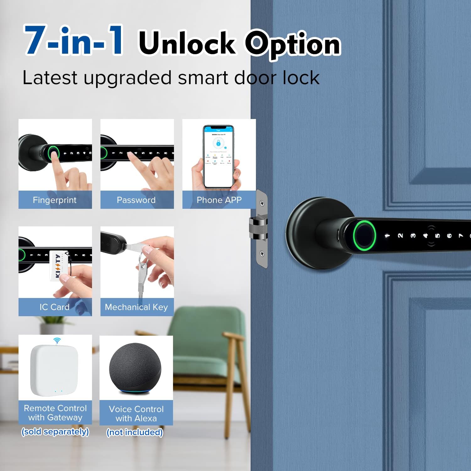 Slimme Vingerafdruk Deurslot H - Door Handle Bar recensie en prijs