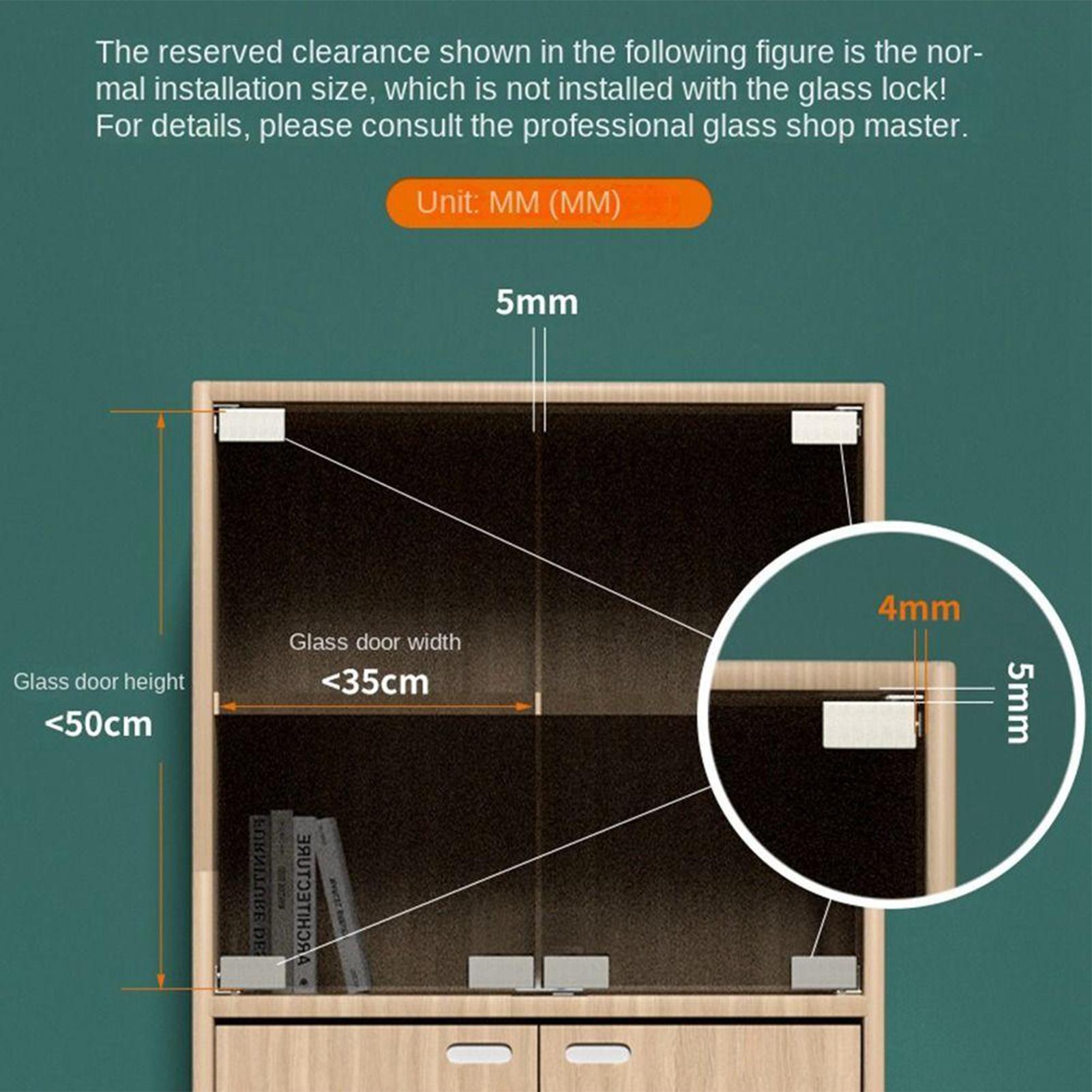 2 Stuks Niet-geperforeerde Gla - Furniture Rotating Hardware recensie en prijs