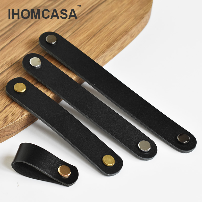 IHOMCASA Zwart Lederen Knoppen - Furniture Rotating Hardware recensie en prijs