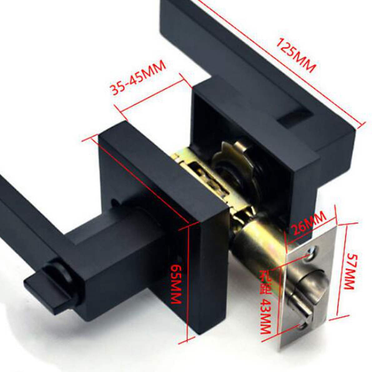 Zwarte deurgreep Deurgreepslot - Door Handle Bar recensie en prijs