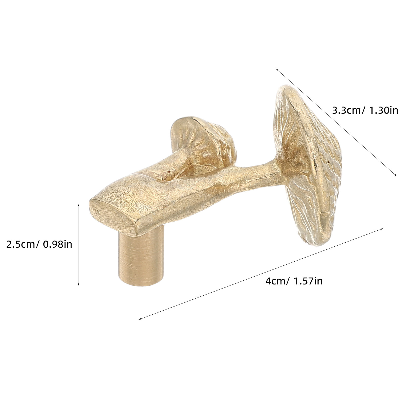 Messing Paddenstoel Kastknop E - Drawer Pull Gold recensie en prijs