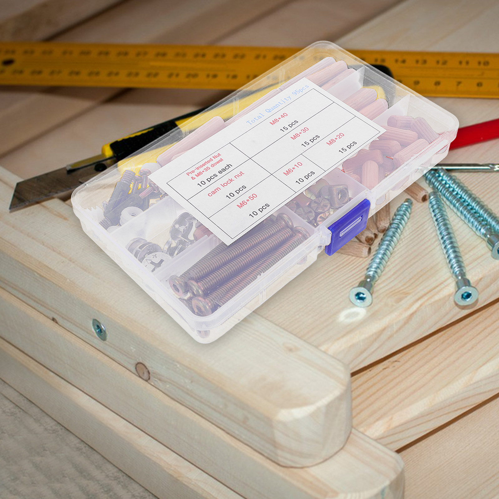 95-delige meubelverbindingsset - Furniture Hardware recensie en prijs