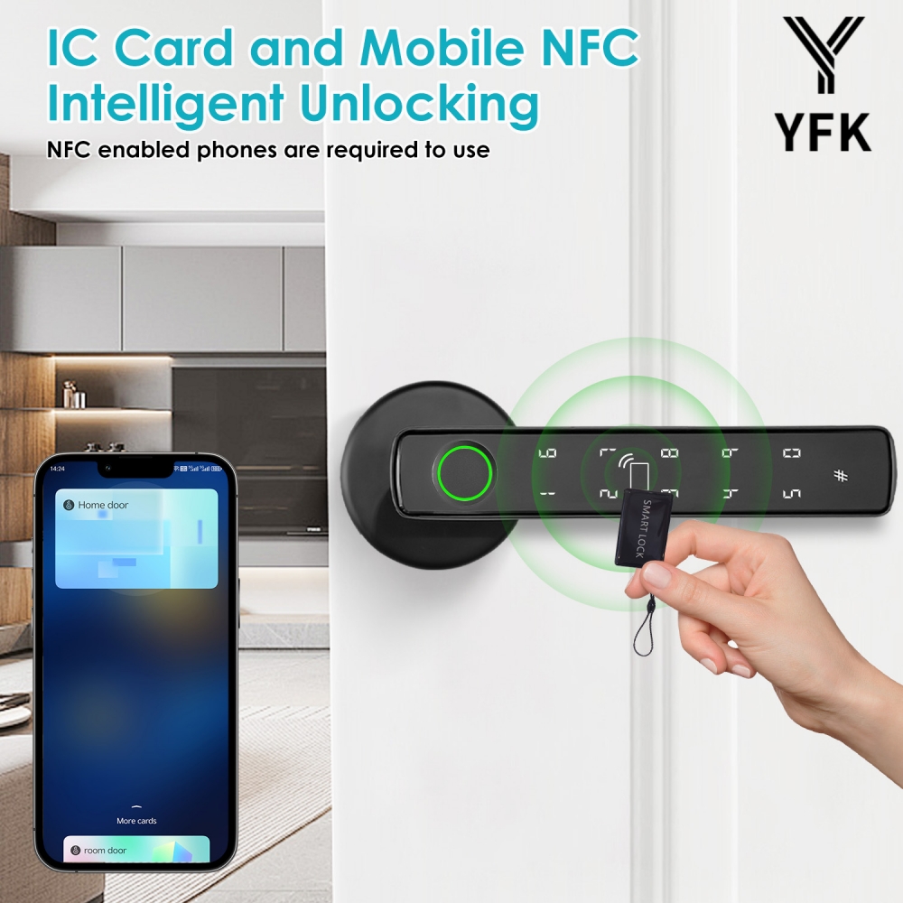 YFK Tuya 5-in-1 slimme deurgre - Door Handle Bar recensie en prijs